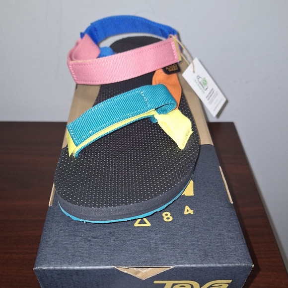 A pair of Teva Original Universal sandals with multicolored straps. NWT - Picture 5 of 9